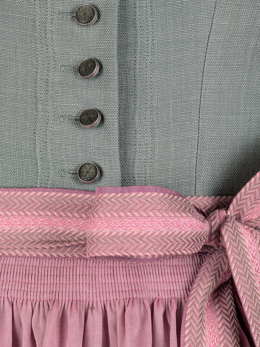 hausg'macht Leinendirndl Pillersee, salbei-rose, 80lg #6
