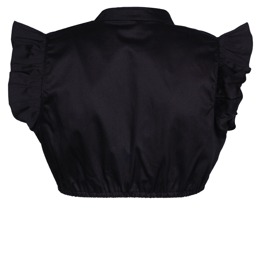 Wenger Dirndlbluse Kasandra, schwarz, Flügelarme #2