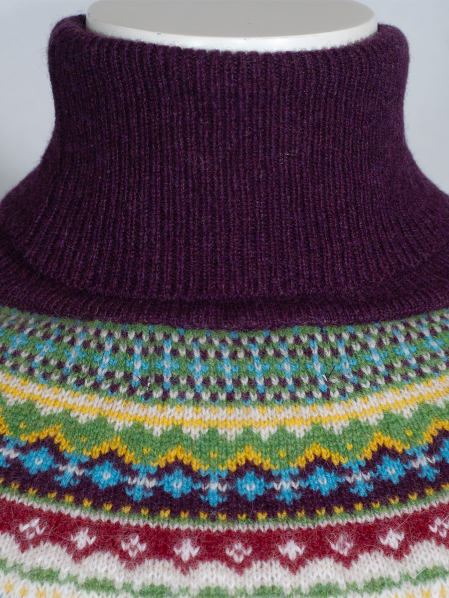 Eribè Knitwear Alpin Roll Neck, hemlock, weinrot, Rollkragenpullover #4