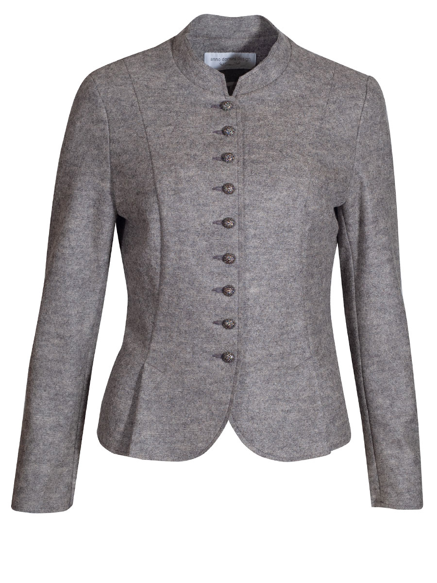 Anno Domini Design Walkjacke Alina, steingrau, Schoßerl #1