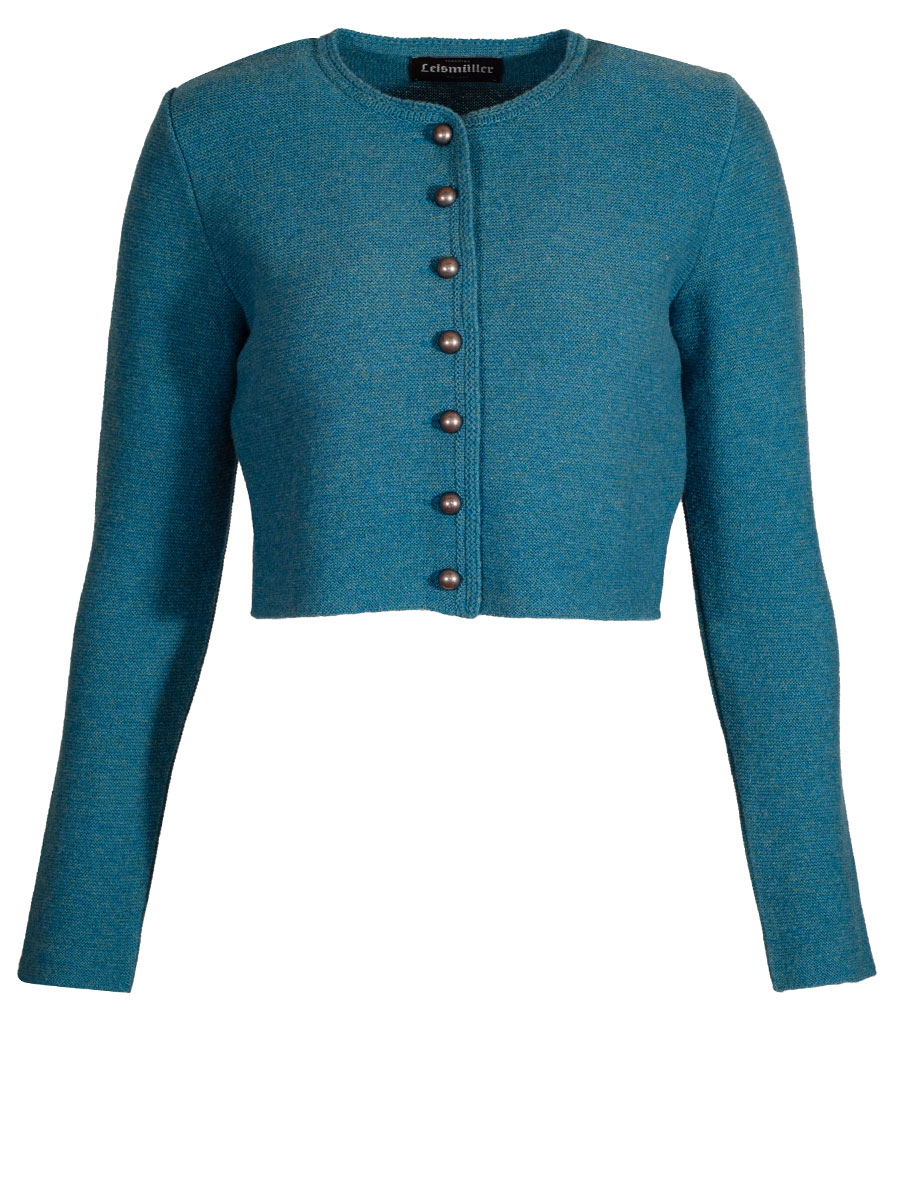 Astrifa Capua Dirndl-Strickjacke, petrol, Kugelknöpfe #1