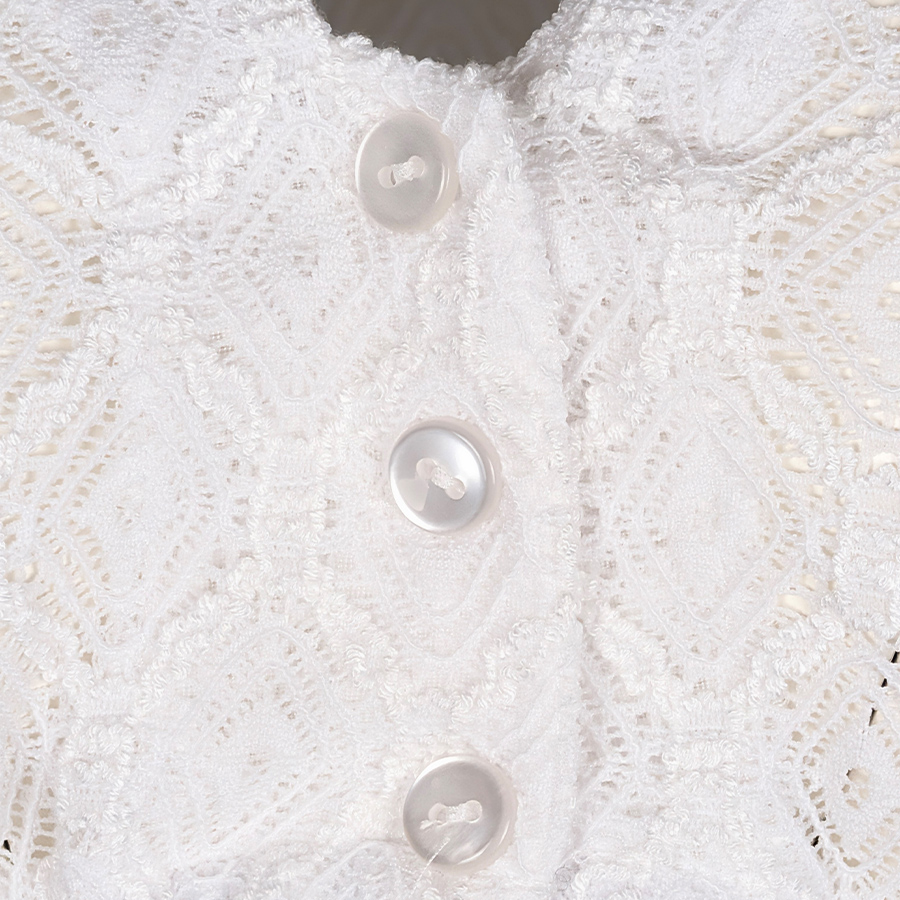 Waldorff Dirndlbluse, Spitze, Puffärmel, weiß #2