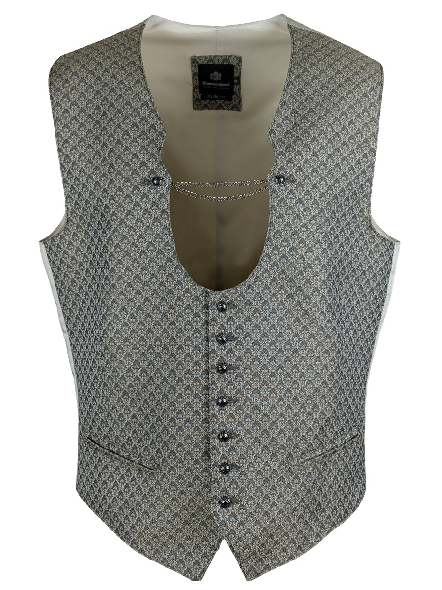 Hammerschmid Herrenwesten Oliver, grau gemustert #1