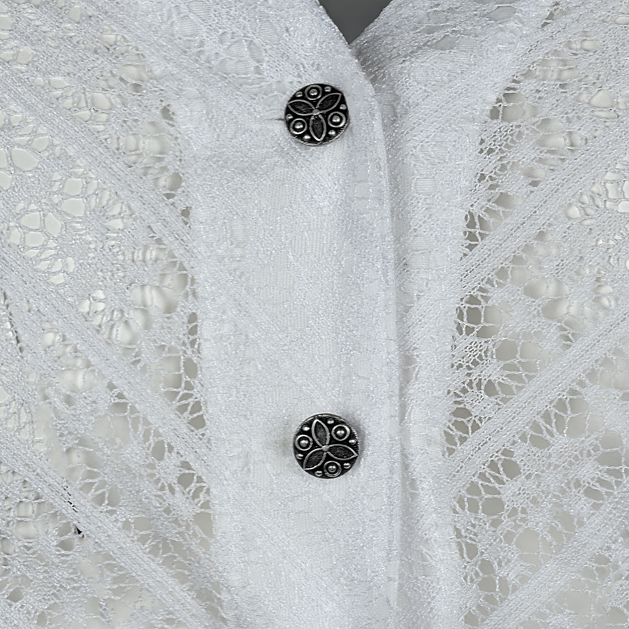 Waldorff Dirndbluse Feli, Spitze, weiß, transparent #2