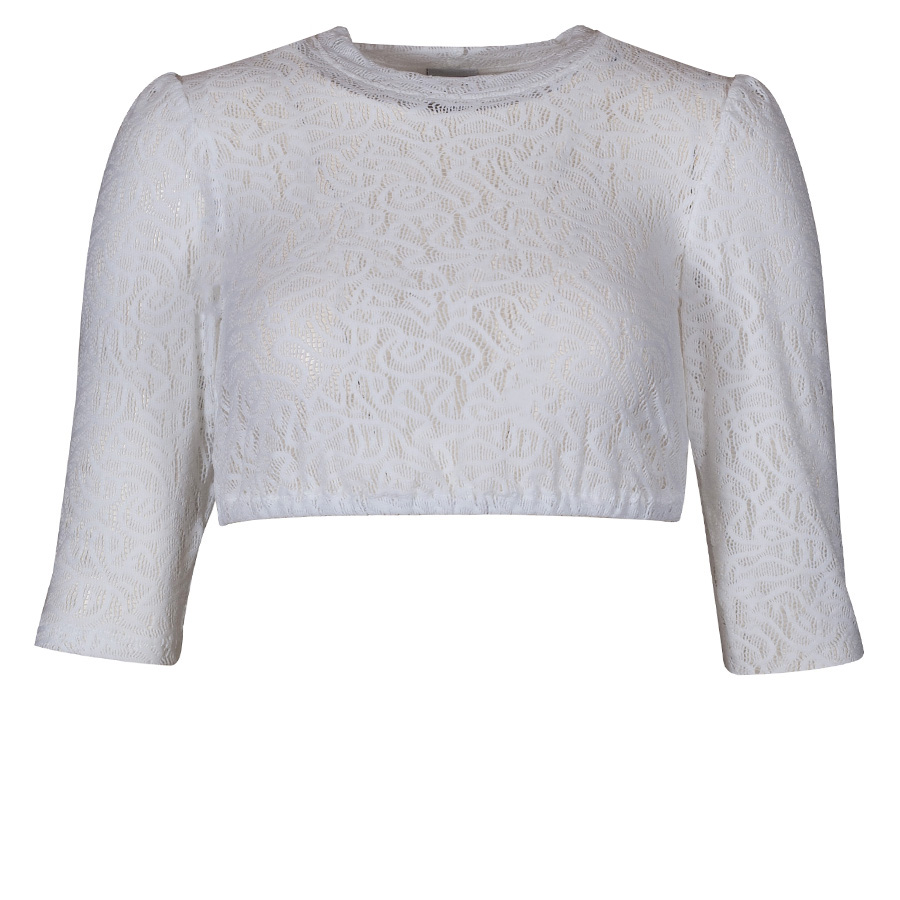Hammerschmid Dirndlbluse Alina, weiß, Spitze #1