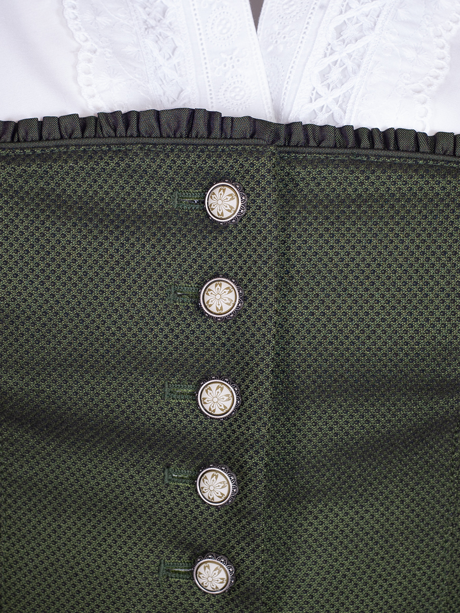 Schloß Orth Dirndl Nina-Q, grün-grau, 80lg #4