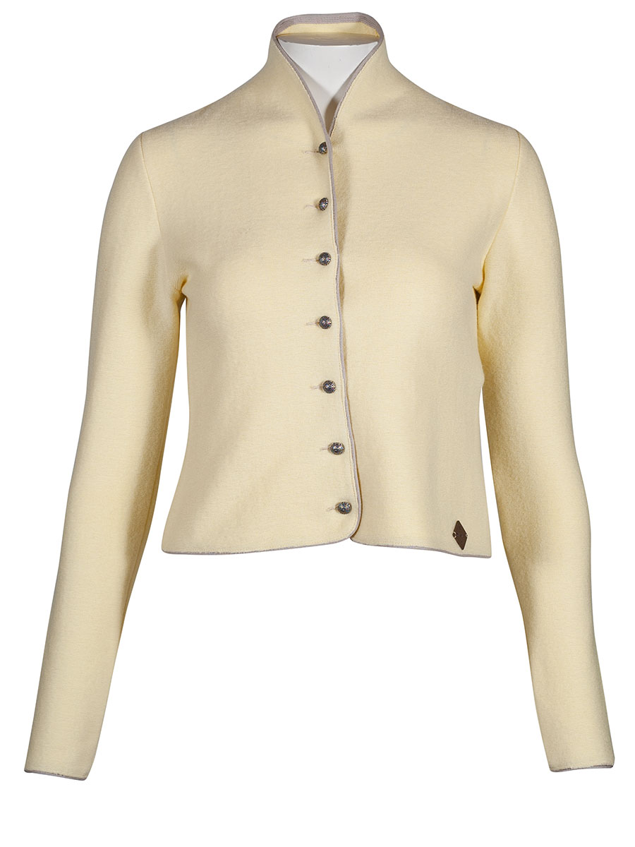 Stapf Walkjacke Bruna, Sommerwalk, zitronengelb, Kelchkragen #1