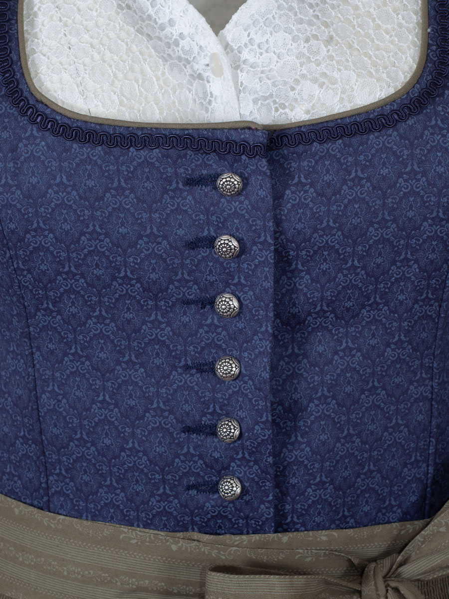 Wenger Dirndl Dina, marine-salbei, 80cm #5