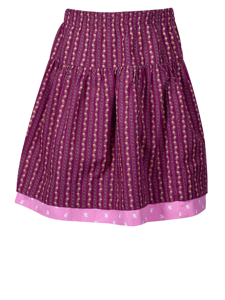 Ederer Wenderock für Mädchen, in rosa und dunkelrot, geblümt #2
