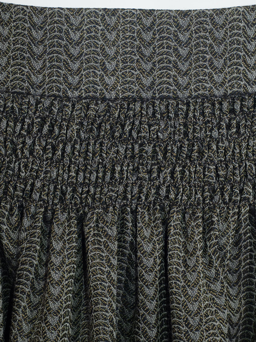 Anno Domini Faltenrock Stasi, oliv, gemustert, lang #5