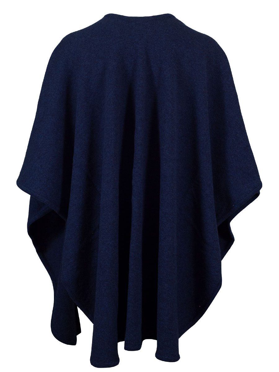 Astrifa Strick-Poncho Simbach, nachtblau #2