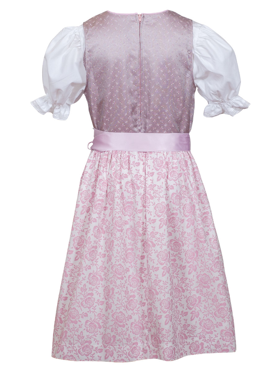 Ederer Kinderdirndl festlich, rosa, geblümt, mit Bluse #2