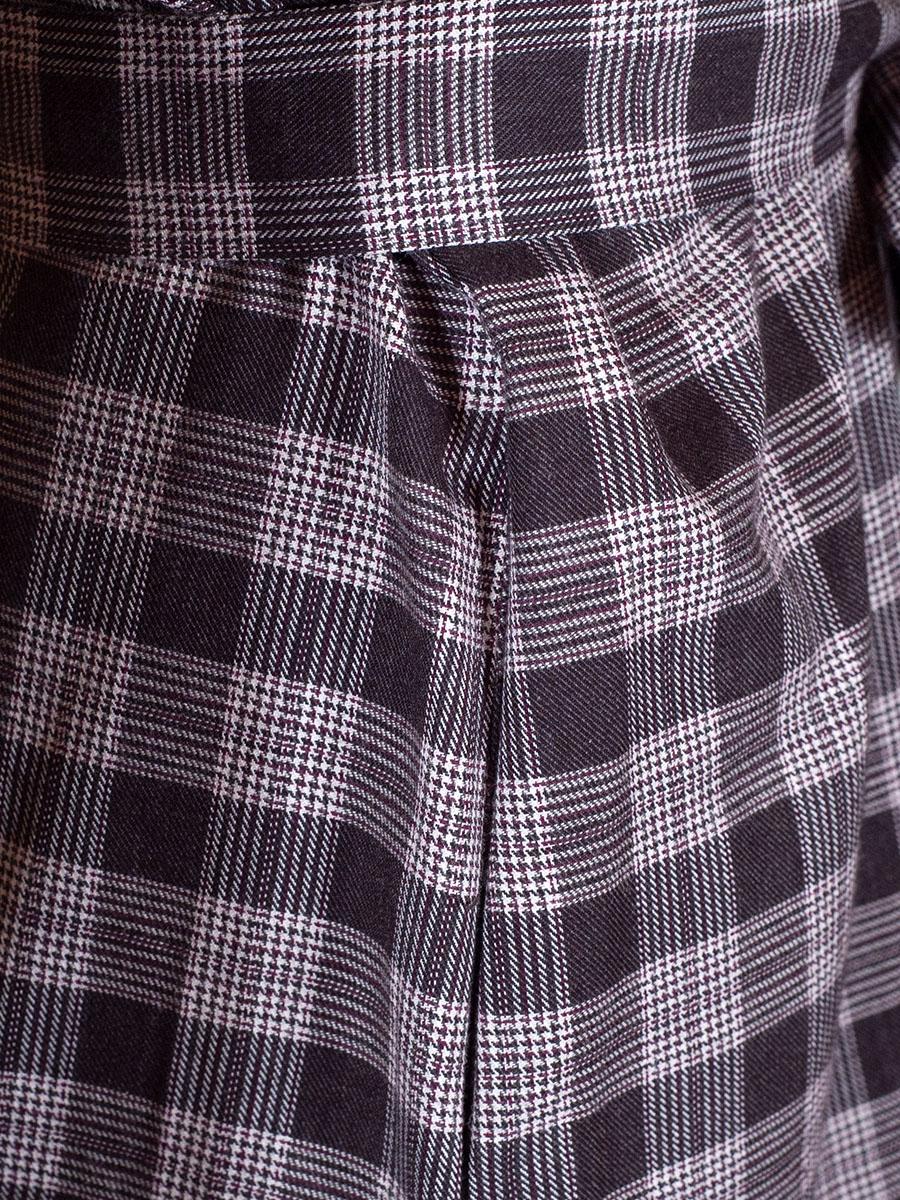 Hammerschmid Hemdkleid Zellersee, schwarz kariert, Stoffgürtel #5