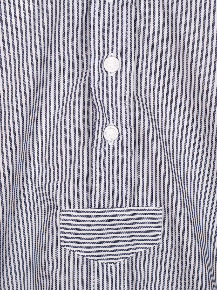 Orbis Herrenhemd, Pfoad, marine, gestreift, Liegekragen, Regular Fit #4