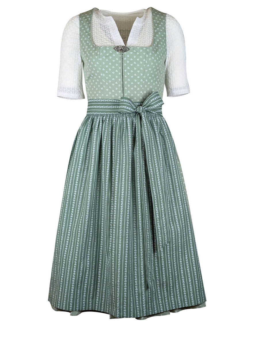 Hammerschmid Dirndl Wildsee, grün-dunkelgrün, 70lg #1