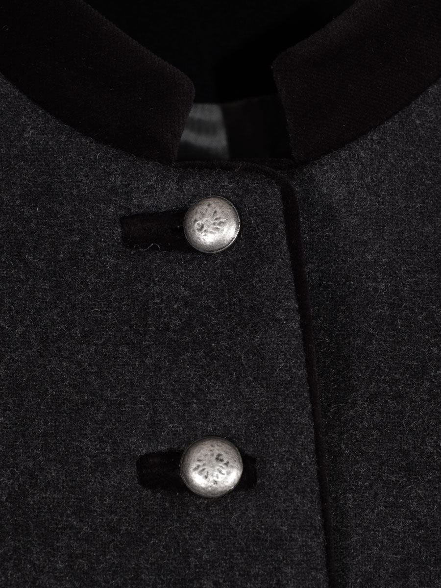 Hammerschmid Ebbs Lodenjanker, schwarz, Samtpaspol, elegant #6