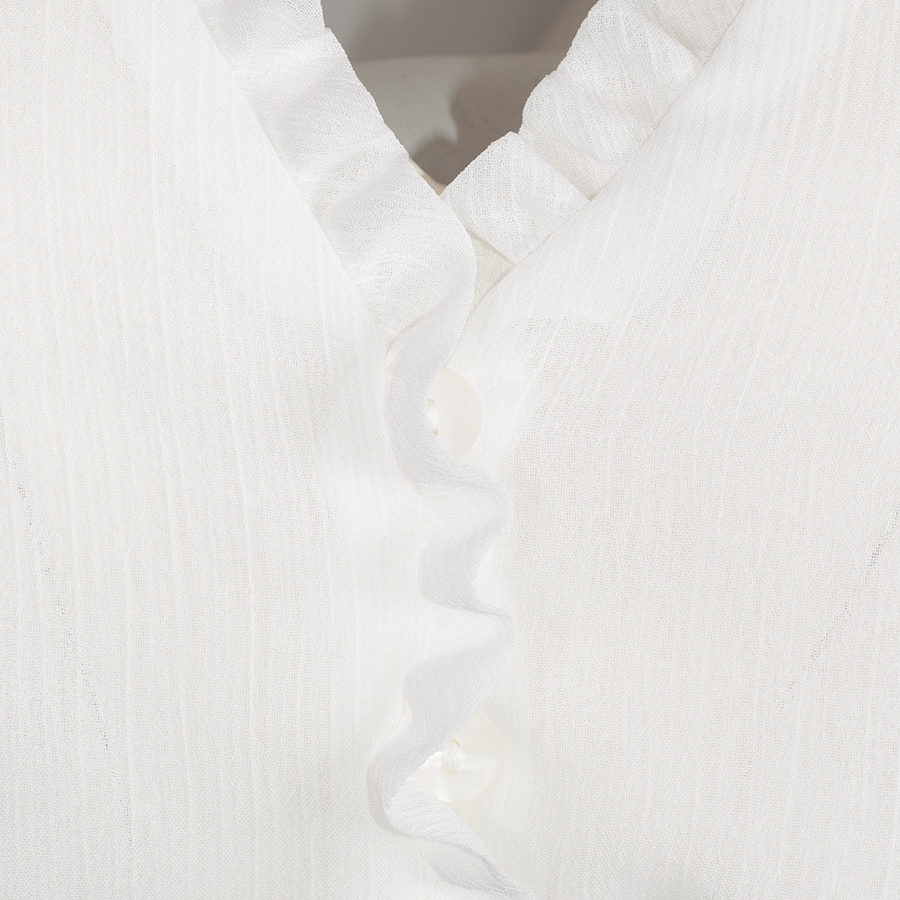 Wenger Dirndlbluse Jakoba, ecru 3/4-Puffarm #2
