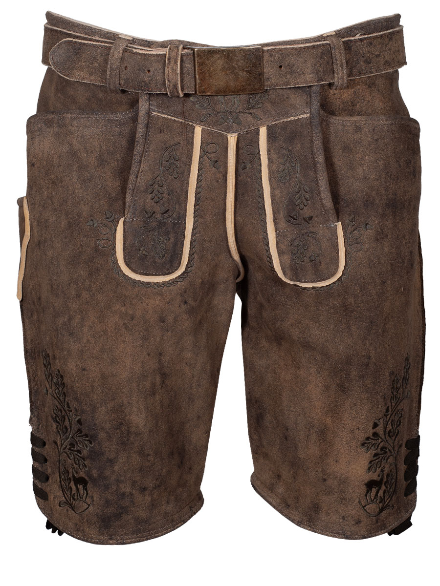 Weinbauer Kurze Lederhose Franz, Rothirsch, stein antik, oliver Stick #2