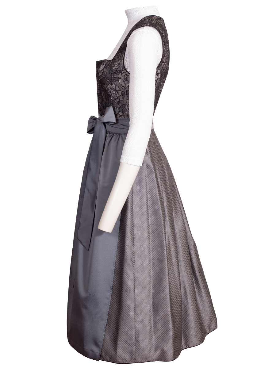 Kinga Mathe Dirndl Fiona, sehr festlich, grau mit Glitzer, 80 lg #2