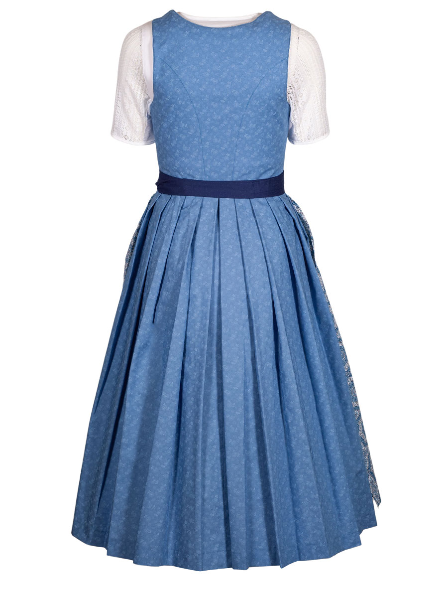hausg'macht Pillersee Baumwolldirndl, hellblau-blau, 80lg #2