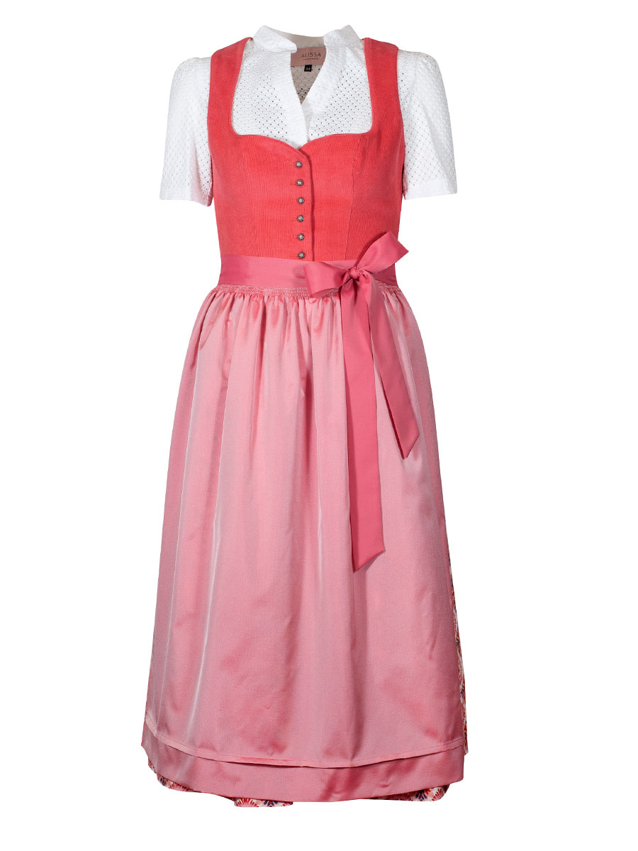 Wenger Dirndl Madlin, koralle, Cordoberteil #1