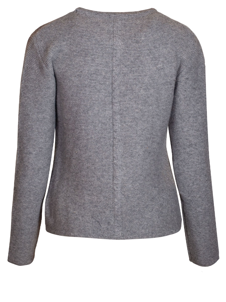 Hammerschmid Finnland Strickjacke, hellgrau, Zopfmuster #2