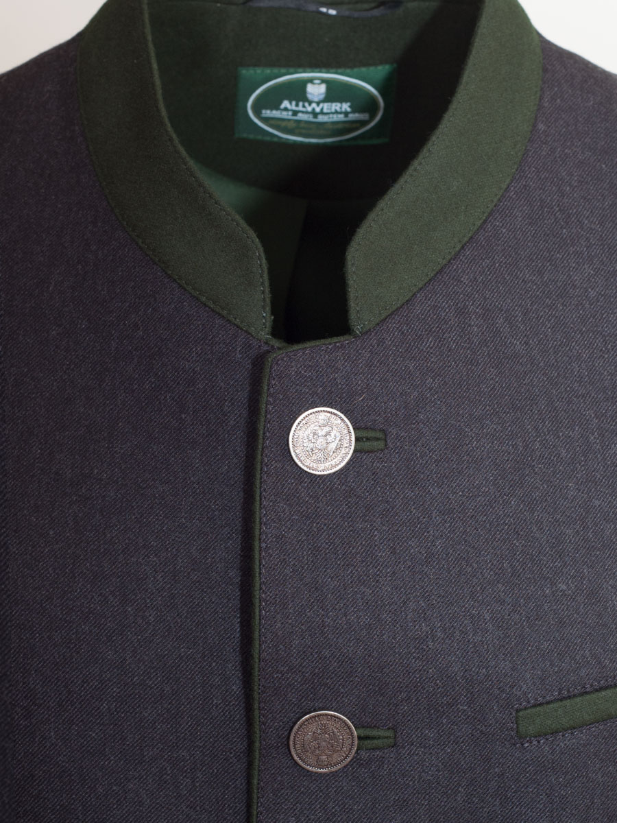 Schloß Orth Flanell-Anzugsjacke Gerlos anthrazit Slim #3