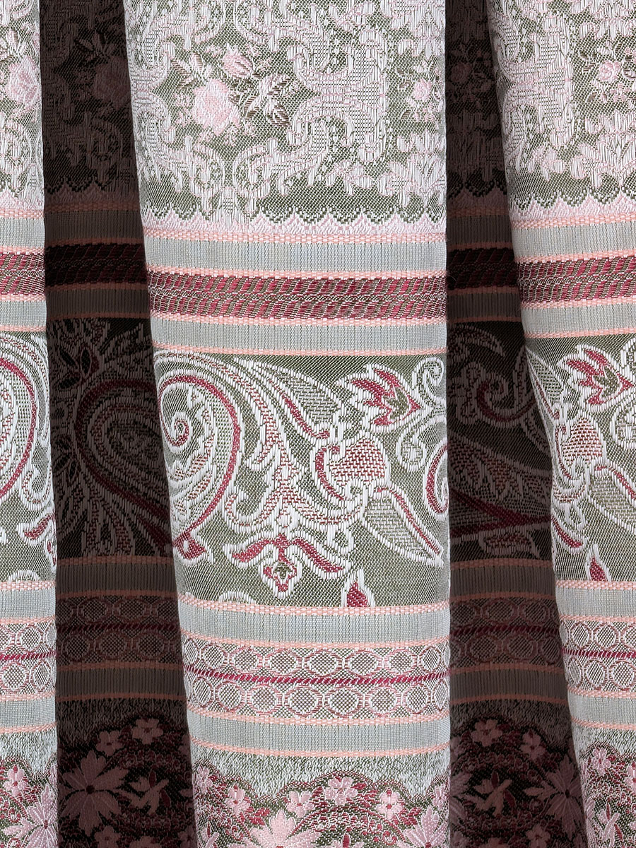 Hiebaum Faltenrock, rot und grün, Querstreifen, elegant #4