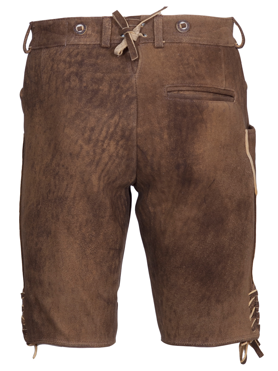 Weinbauer Kurze Lederhose Ludwig, Rothirsch, sämisch, braun #3