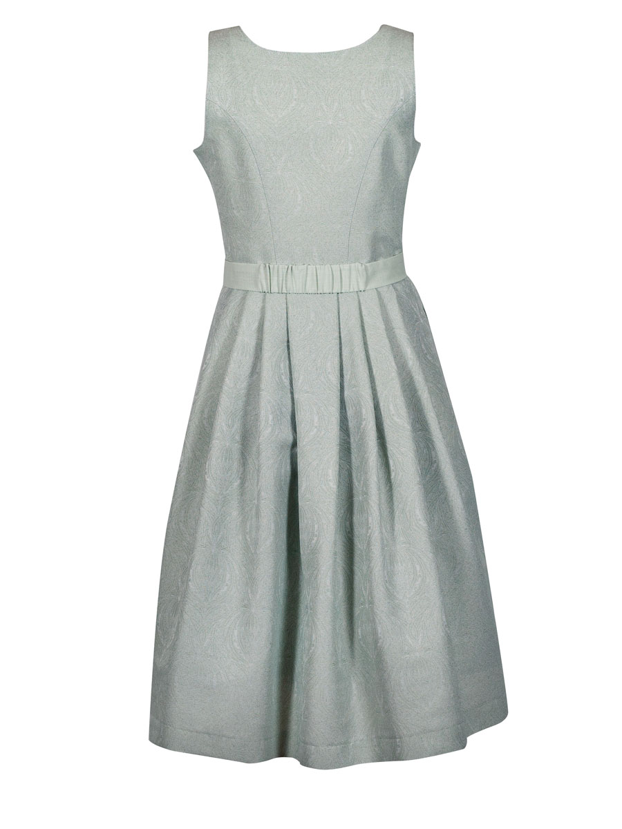 Hiebaum Damenkleid grün, festlich, Gürtel mit Schließe #4