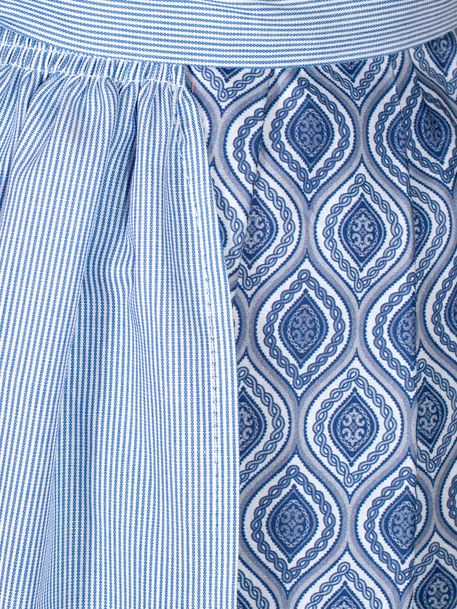 Hammerschmid Dirndl Ledrosee, mittelblau, Flügelarme, 70lg #5