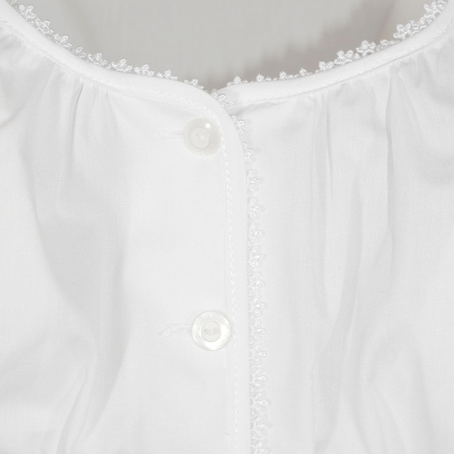 Wenger Dirndlbluse Paloma, weiß, Ärmel mit Lochmuster #3