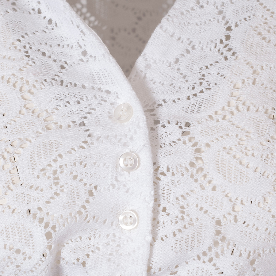 Hammerschmid Shirt-Dirndlbluse Gerlinde, Lochmuster, halbarm, hochgeschlossen #4
