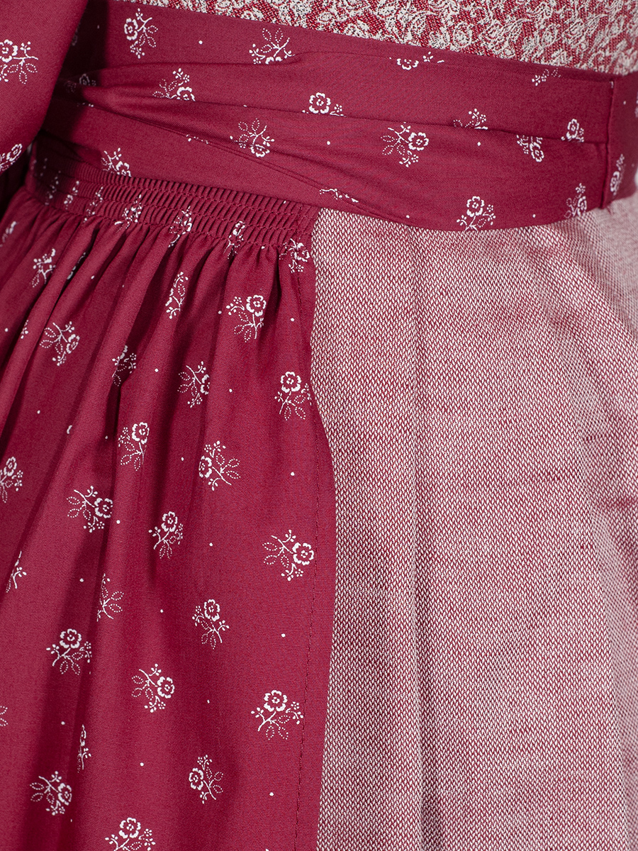 Hammerschmid Pillersee Baumwolldirndl, rot-beige, Stretch, 80lg #5