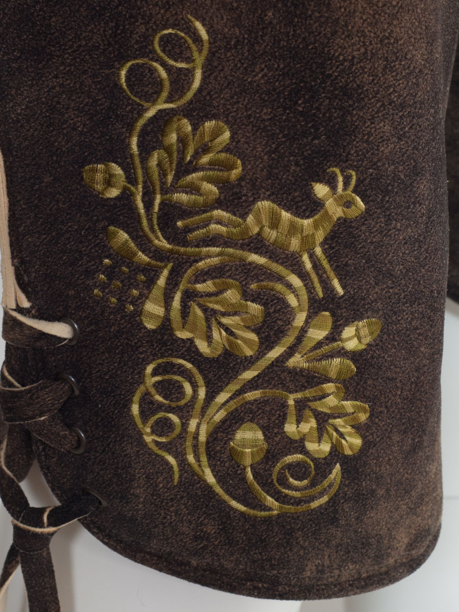 Kurze Lederhose Chieming Hirsch sämisch eibe #7