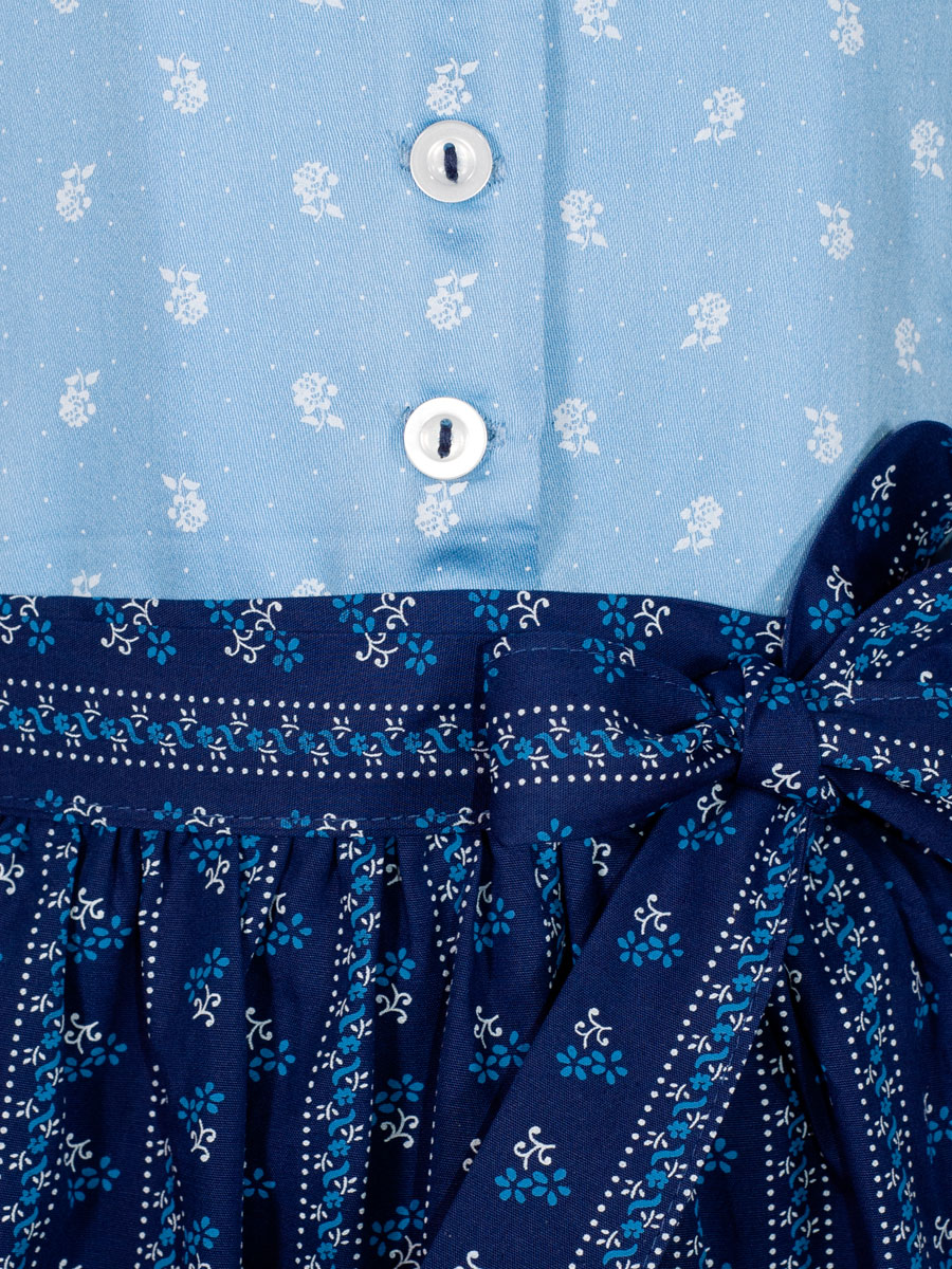 Ederer Kinder-Dirndl, Mädchen, blau-hellblau, mit Bluse #3