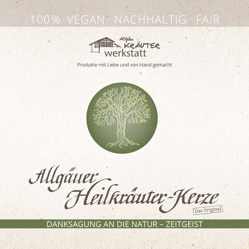 Allgäuer Heilkräuter Kerze, Zeitgeist im Glas, Danksagung #2
