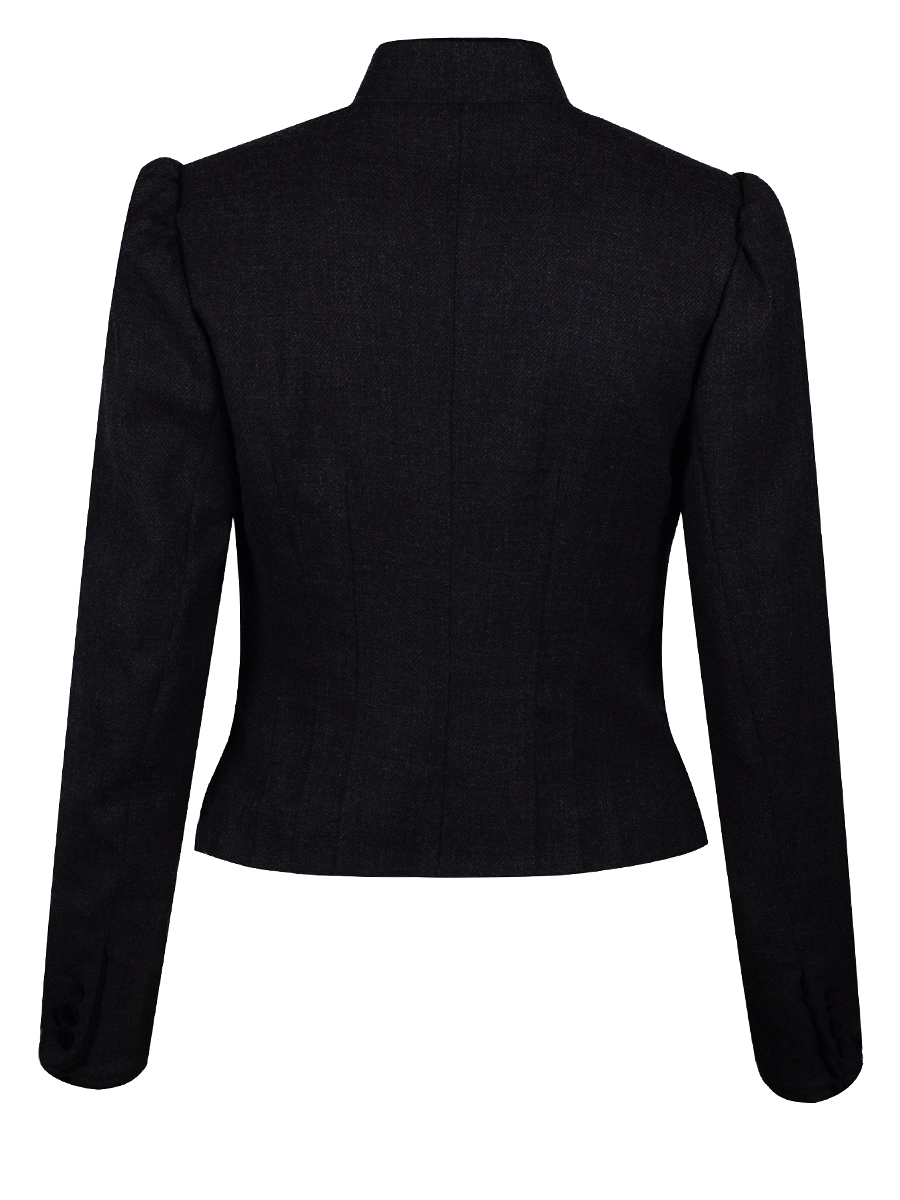 Wenger Stoffjacke Minning, schwarz, Samt, Stretch #3