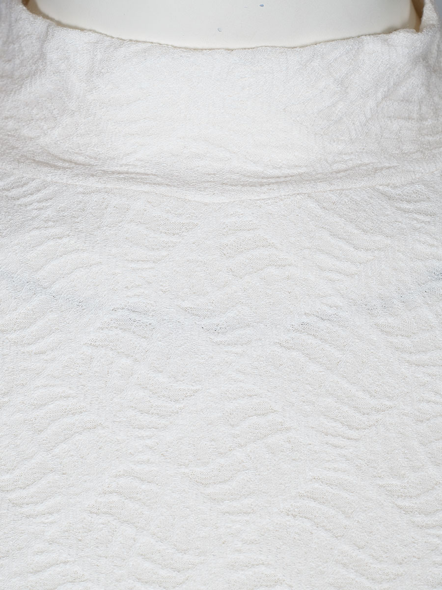 Hammerschmid Langarmshirt Havel, ecrue, gemustert, Stehkragen #2