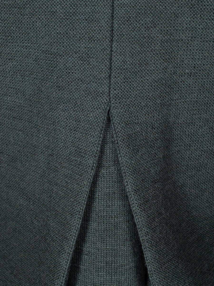 Huber Strickjacke Odina, petrol mit grauem Kragen #5