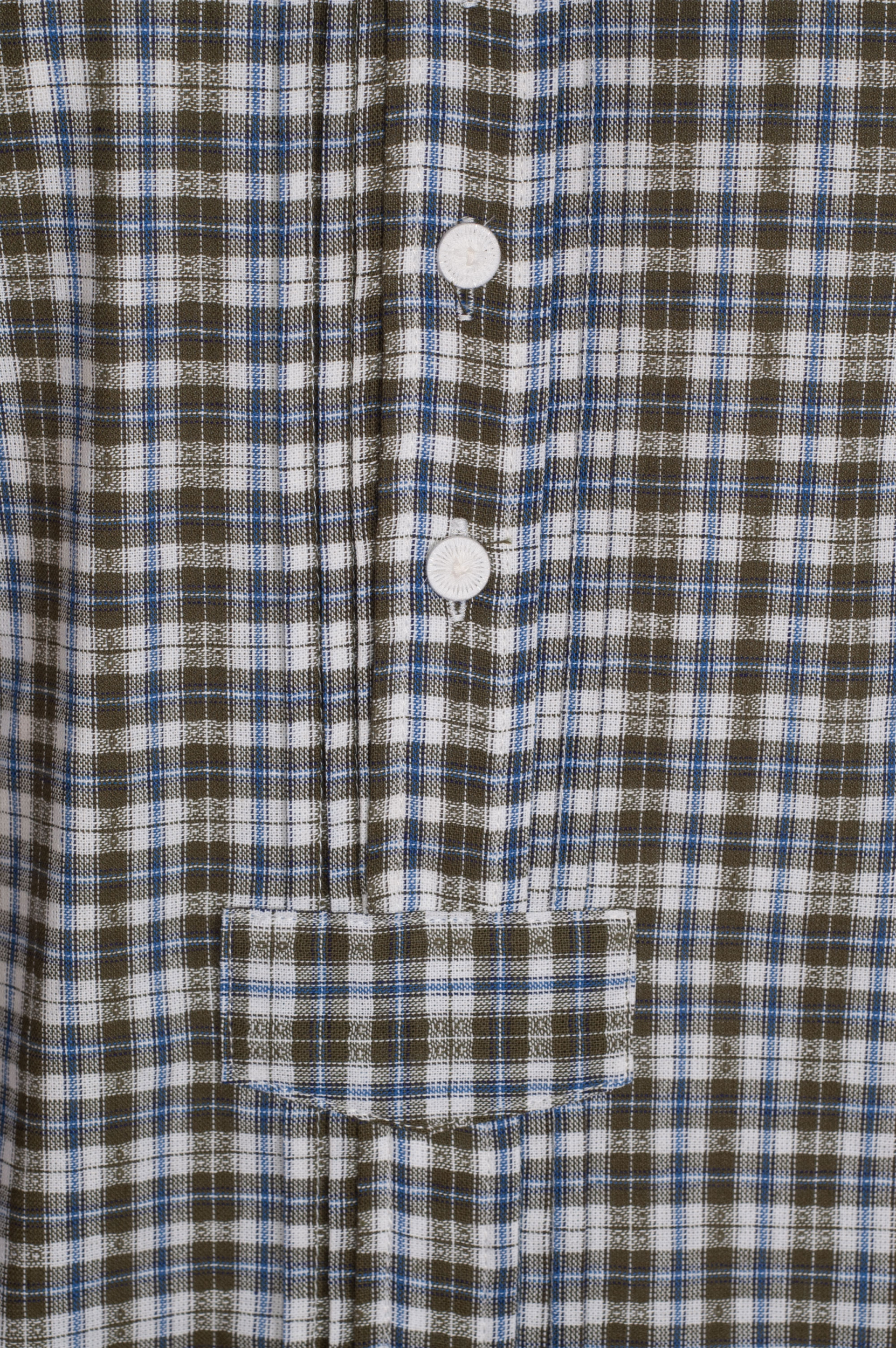 Orbis Karohemd, Pfoad, grün-blau, kariert, Slim Fit, Stehkragen #4