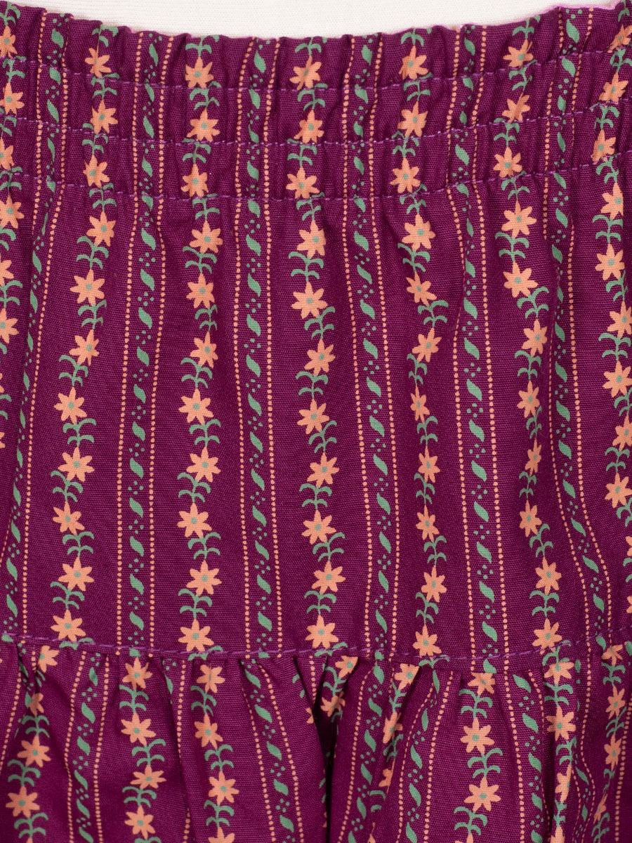 Ederer Wenderock für Mädchen, in rosa und dunkelrot, geblümt #4