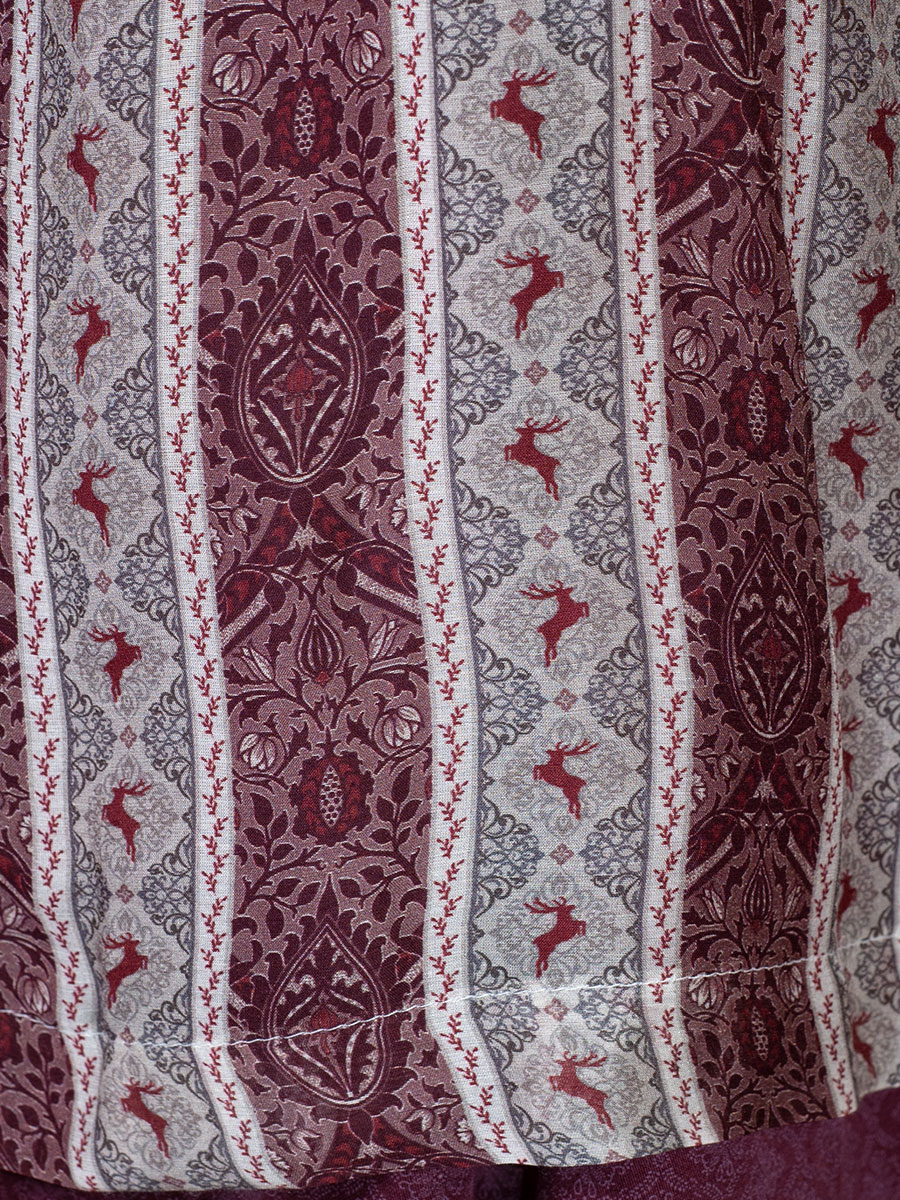 Wenger Dirndl Judith festlich, mauve, Cordoptik, 80cm #5