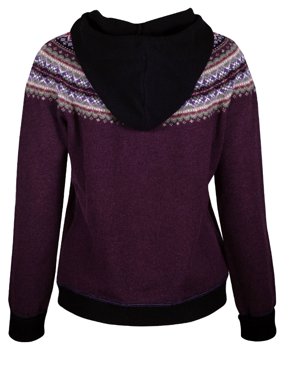 Eribè Strickpullover Alpine Hoody Sweater, Tyrian, mit Kapuze #3