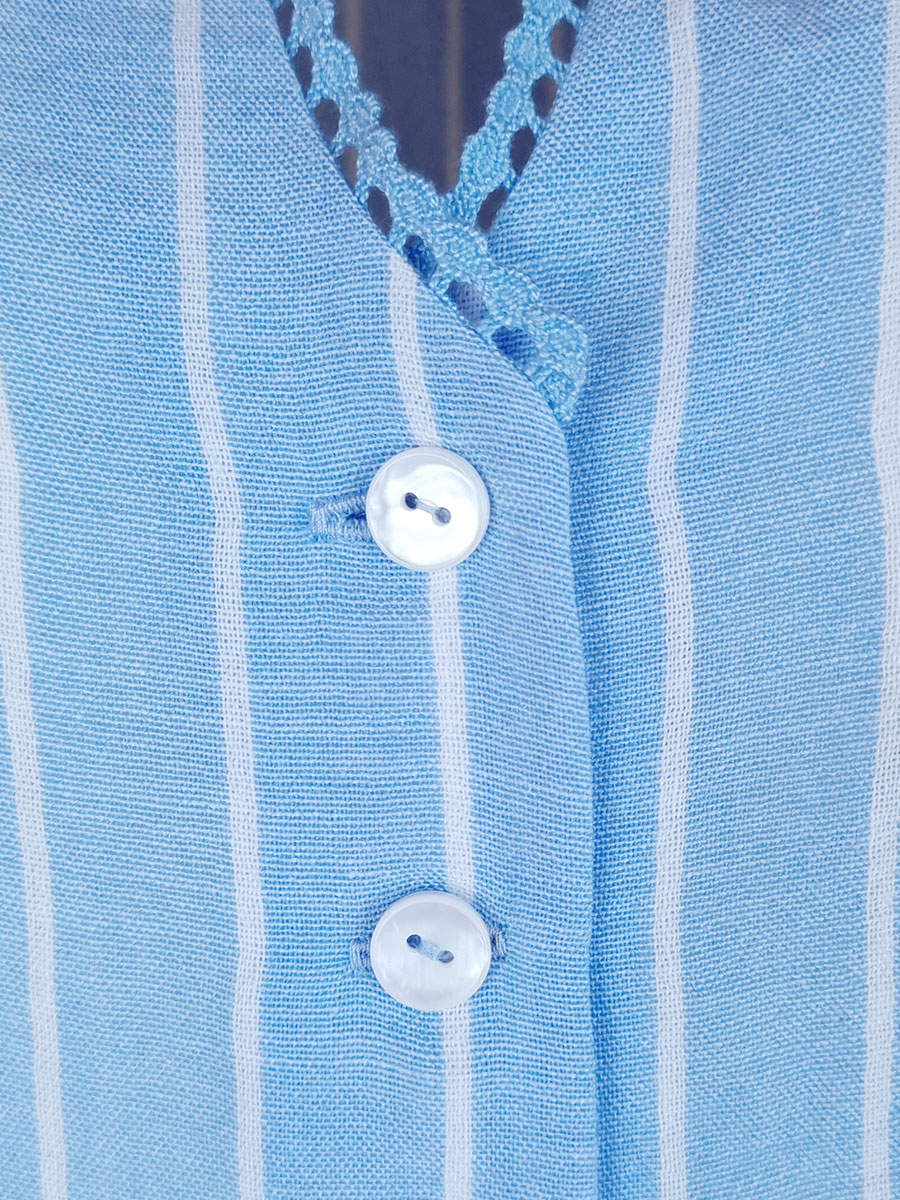 Berwin & Wolff Bluse, hellblau gestreift, Flügelarm #4