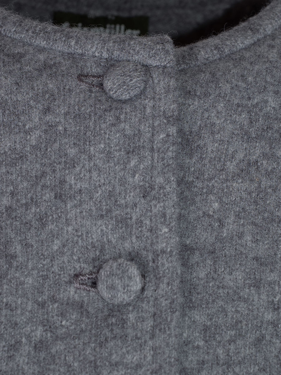 Boos Strickweste grau, Rückefalte mit Schleife #3