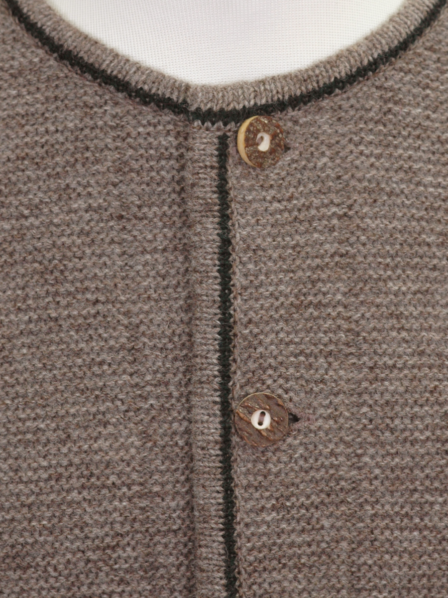 Jesse Strickjacke altbraun-tanne glatt gestrickt #3