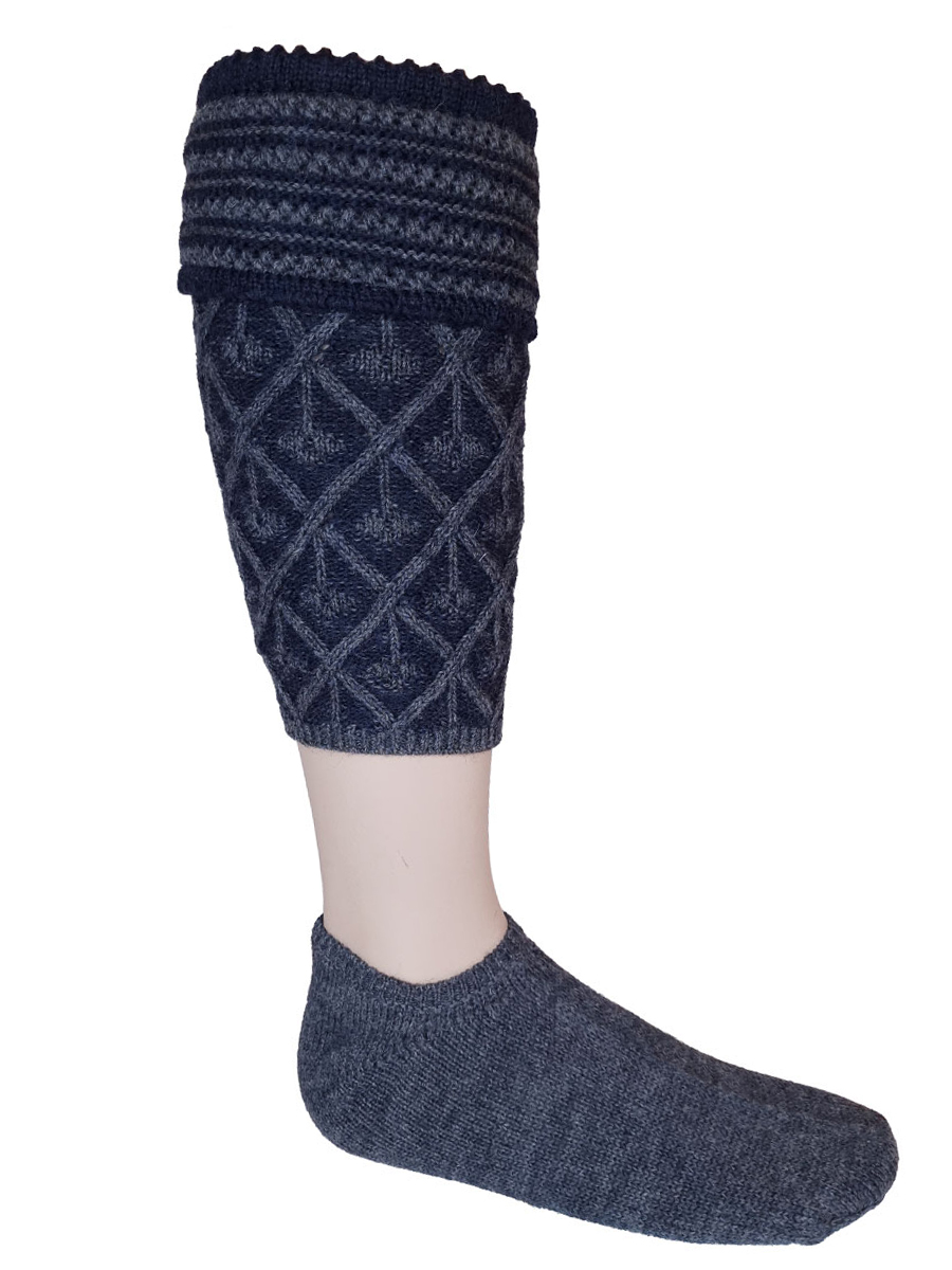 Gottseidank Loferl Badersee, asphalt-carbonblau mit Socken #1