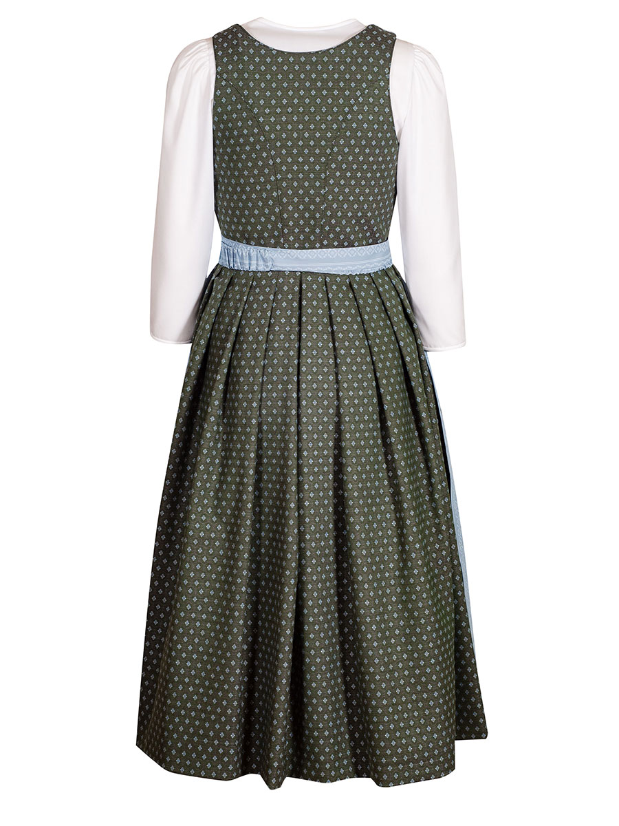 hausg'macht Koflersee Dirndl, grün-blau, mit Schließe, 80lg #3