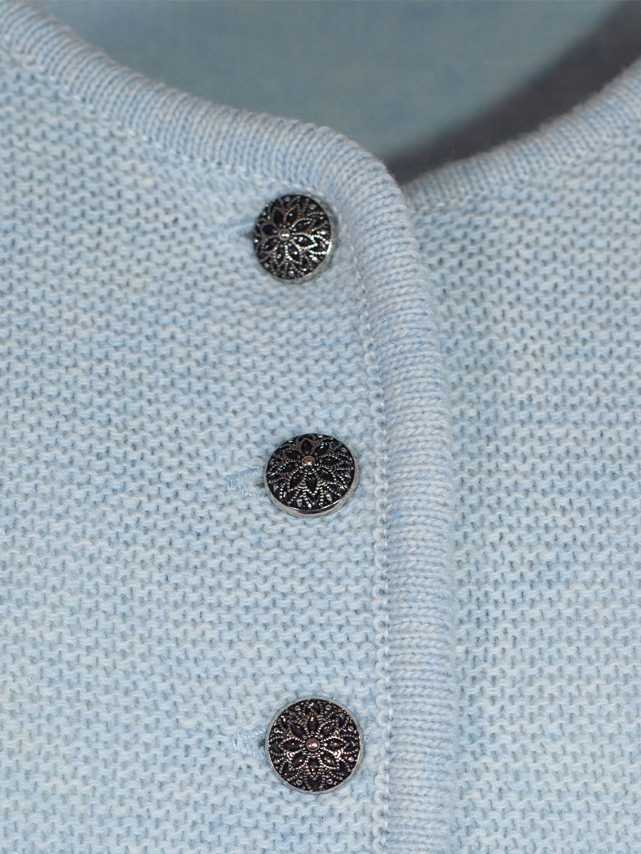 Huber Strickjacke Kana, eisblau, kurz #3